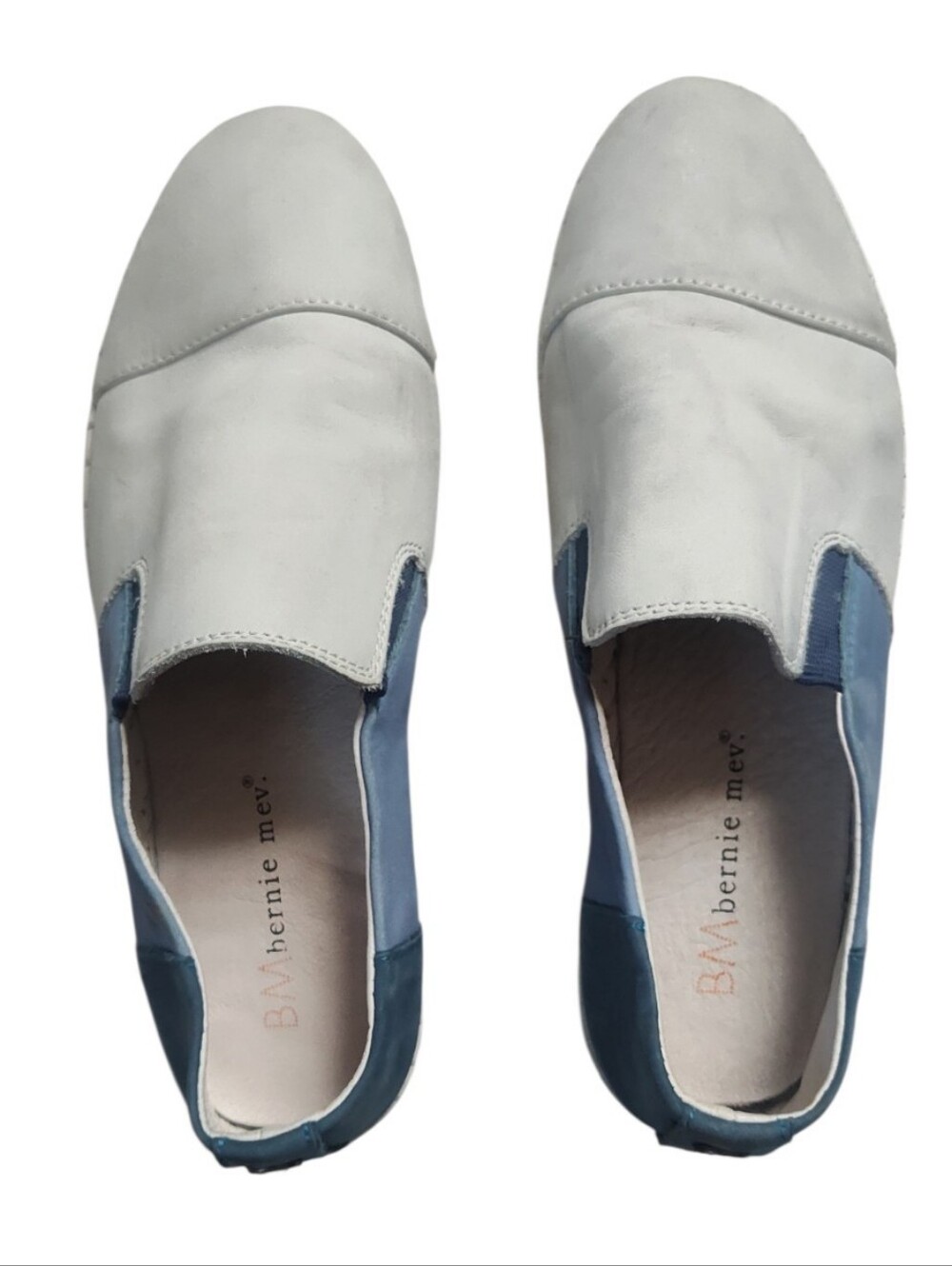 Blue Nubuck Leaker Bernie Mev Comfort Loafers Sz EU38